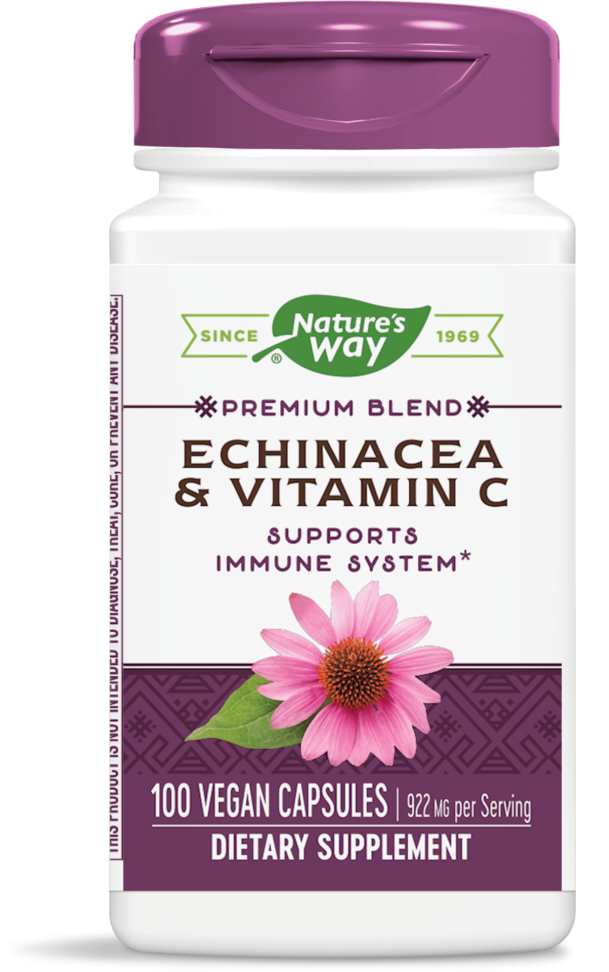 EHINACEA & Vitamin C / Ехинацея & Витамин C, 492 mg х 100 капсули